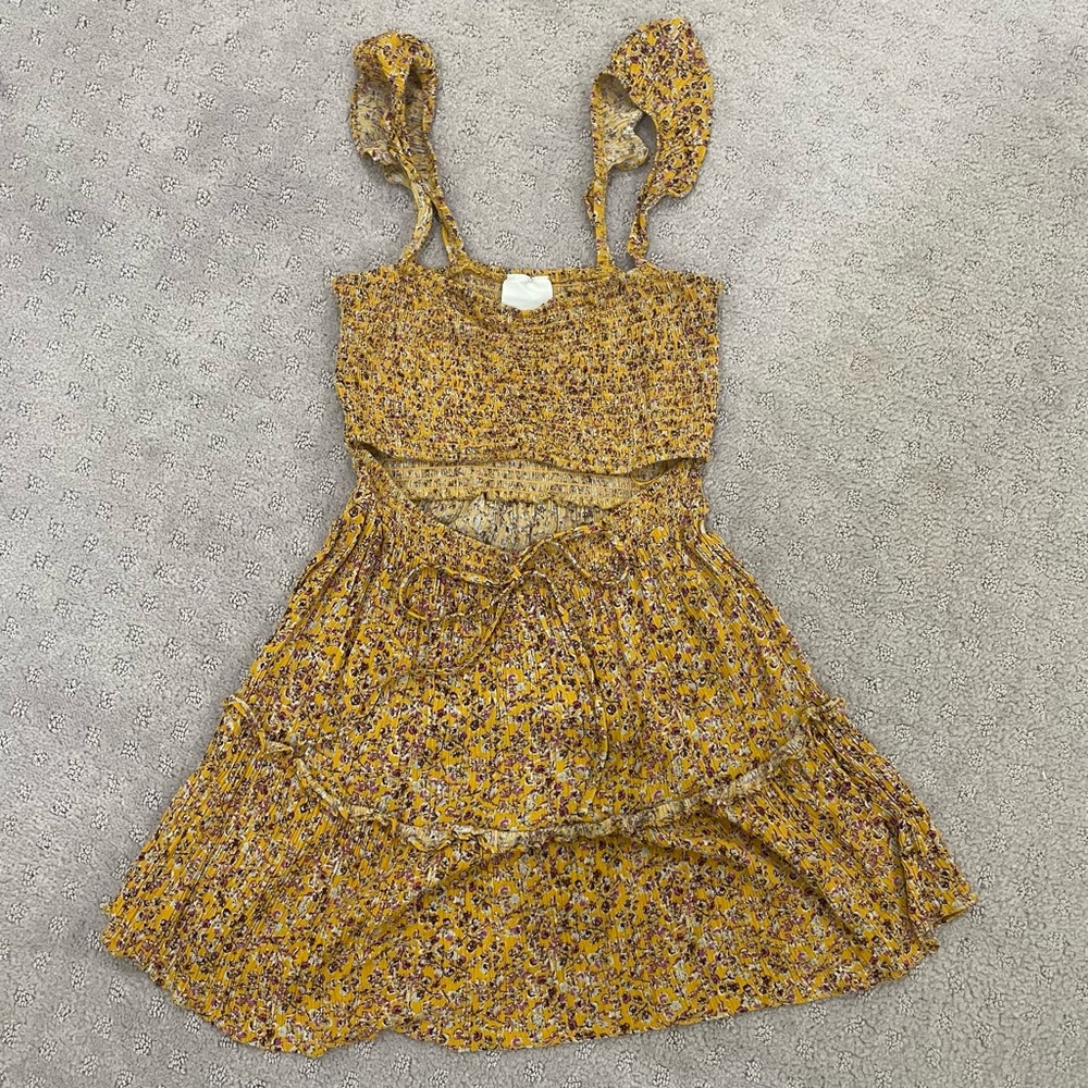 Yellow and Purple Floral Dress from Skylar + Madison